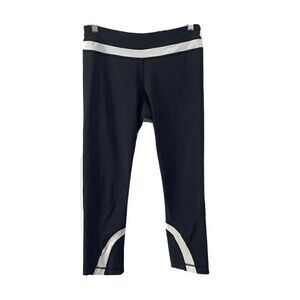 Lululemon Run Inspire Crop II Black Yoga Pants 6